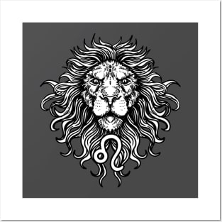 Leo Zodiac Sign Birthday Gift Posters and Art